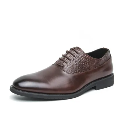 HIGH-END OXFORD SHOES CLASSIC RETRO BUSINESS LEATHER SHOES GB-5230