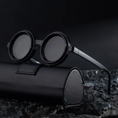 ROUND FRAME POLARIZED OUTDOOR SUN PROTECTION HIGH-END SUNGLASSES GB-8357