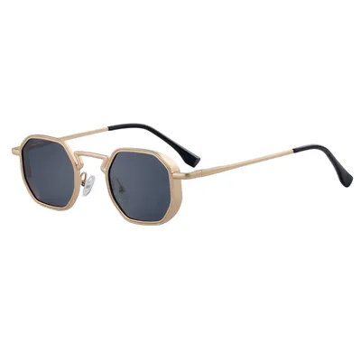 HIGH-END METAL SLINGSHOT TEMPLE SUNGLASSES 8283G