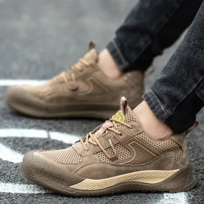 ANTI-SMASH ANTI-PUNCTURE NON-SLIP WEAR-RESISTANT SAFETY PROTECTION SHOE 6008KH