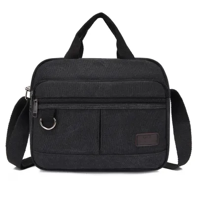 HORIZONTAL CANVAS SHOULDER BAG GB-0308