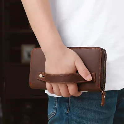 GENUINE LEATHER MULTIFUNCTIONAL BUSINESS CLUTCH GB-P603
