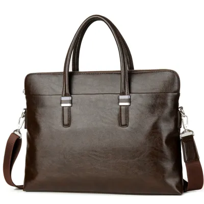 HORIZONTAL HAND-HELD BUSINESS LEATHER BAG S150Br