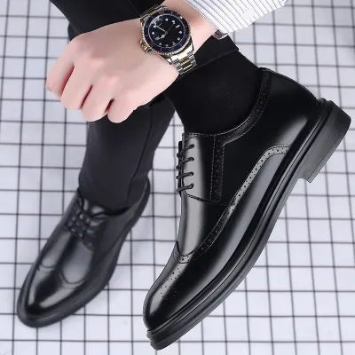 BUSINESS BREATHABLE SOFT SOLE VERSATILE LEATHER SHOE 1065B