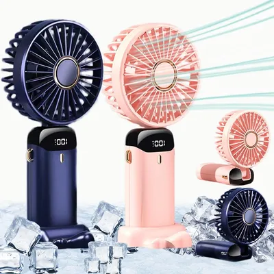 Portable Electric Fan with Smart Led Digital Display (5000mAh Battery) 