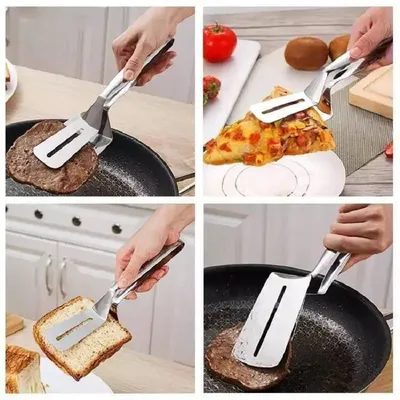 Stainless Steel Spatula Kitchen Tongs