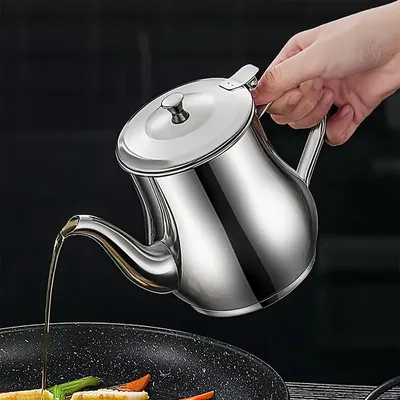 Stainless Steel Oil Strainer Pot (700ml)