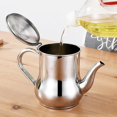 Stainless Steel Oil Strainer Pot (500ml)