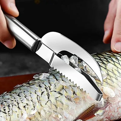 2 in 1 Stainless Steel Knife and Fish Scale Remover 