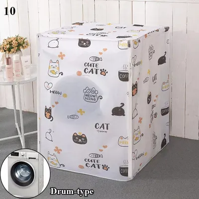 Beautiful Printed Washing Machine Front Load Dust Cover