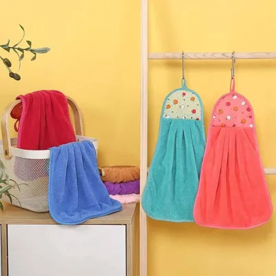 Multicolor Cotton Microfiber Hand Towel (1 pc)