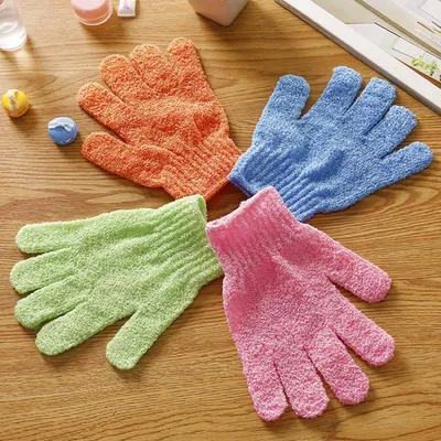 Shower Bath Gloves Exfoliating Massage Body Scrubber (1 Pair)