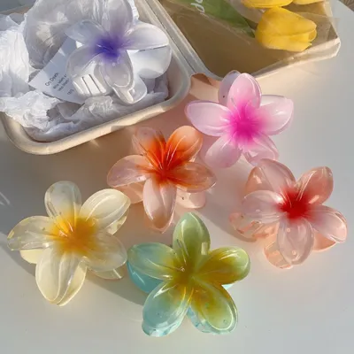 Flower Shape Hair Claw Clips (1 pc)