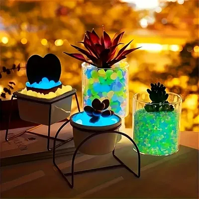 Colourful Radium Luminous Stones 100 Pcs