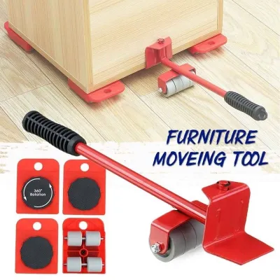 Furniture Mover Tool Heavy Stuffs Moving 4 Wheeled Roller