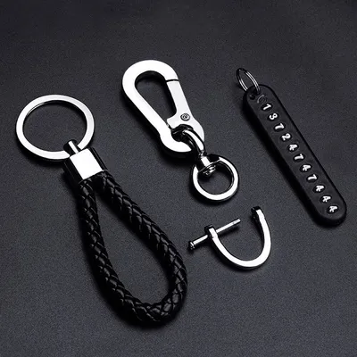 Anti-Lost Phone Number Key Ring for Home, Car and Motorbike Keys