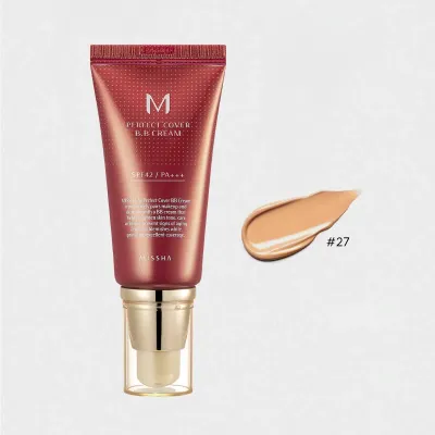 Missha M Perfect Cover BB Cream SPF42 PA+++ 50ml - Honey Beige 27