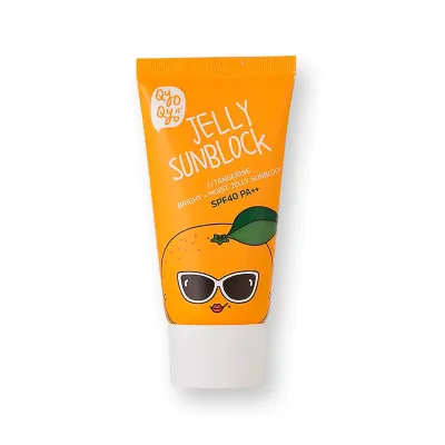 Qyo Qyo Tangerine Bright+Moist Jelly Sunblock 