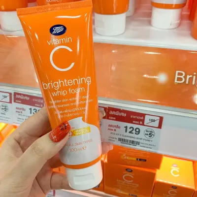 Boots Vitamin C Brightening Whip Foam, 100 Ml
