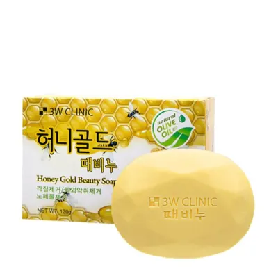 3W CLINIC Honey Gold Beauty Soap 120g