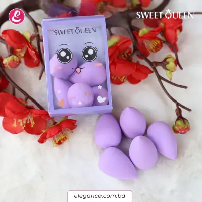 Mini Makeup Puff 05 pc (lavender)