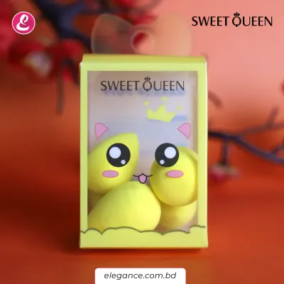 Mini Makeup Puff 05 pc (Yellow)