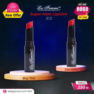 La Femme Super Matt Lipstick – 313 BOGO (2 pcs) 