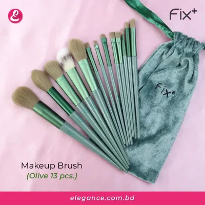 Fix Makeup Brush 13Pcs (Olive)