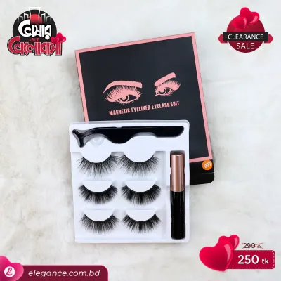 Magnetic 007 (3 pair) Eyeliner Eyelash Suit