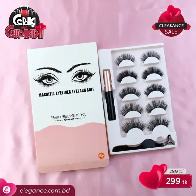 Magnetic 002 (5 pair) Eyeliner Eyelash Suit