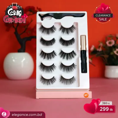 Magnetic 007 (5 pair) Eyeliner Eyelash Suit