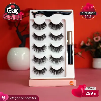 Magnetic 008 (5 pair) Eyeliner Eyelash Suit