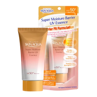Rohto Mentholatum – Skin Aqua Super Moisture Barrier UV Essence Gold SPF 50+ PA++++- 70g