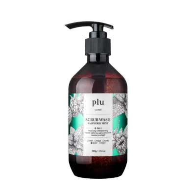 plu 2i in 1 Body Scrub Wash Raspberry Mint 500g	