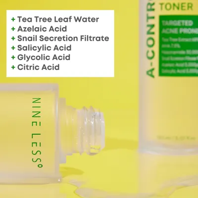 Nine Less A-Control Azelaic Acid Acne Prone Skin Toner 150ml	