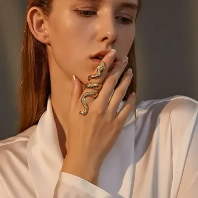 Long Snake Ring for Women