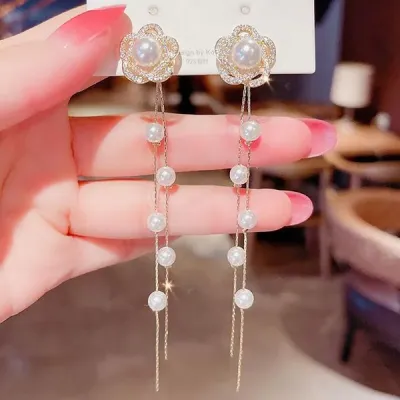 Flower Pearl Earrings