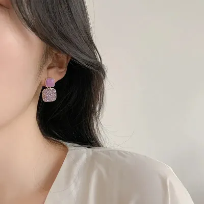 Crystals Earrings (1 Pair) 
