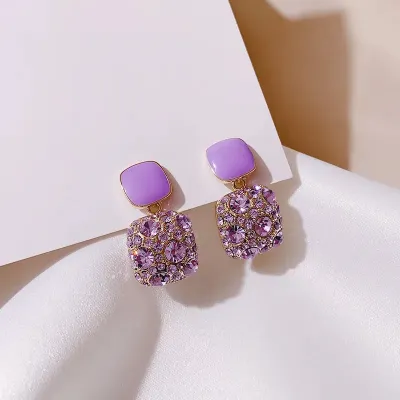 Crystals Earrings (1 Pair) 