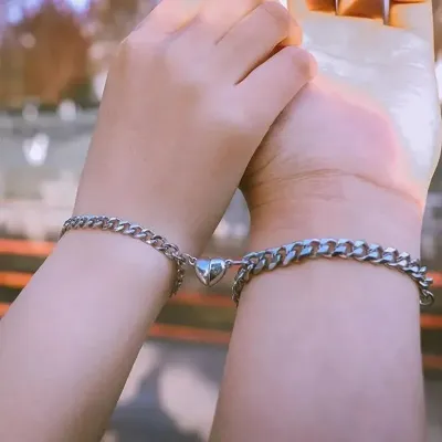 Magnetic Heart Couple Bracelets 