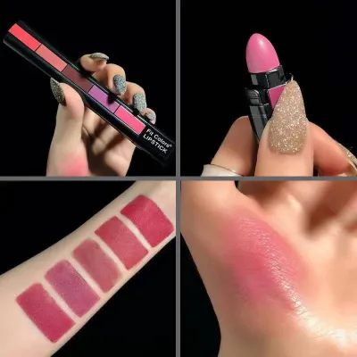 5 Colour Fit Velvet Matte Lipstick ( Full Set) 