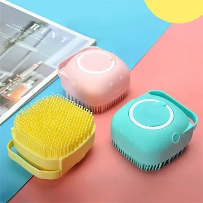 Silicone Shower Scrubber / Body Brush (1 Pc) 