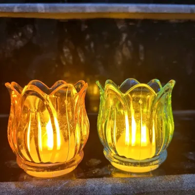 Tulip Flower Candle LED Lamp Light 
