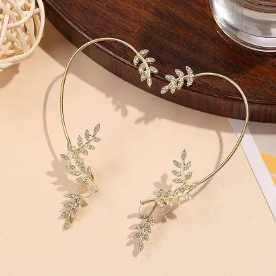 Leaf Butterfly Ear Cuff Without Piercing (1 Pair) 