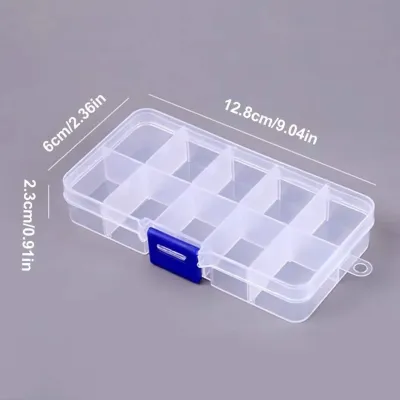 10 Slots Adjustable Jewellery Storage Box