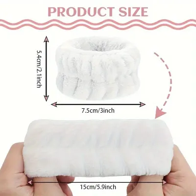 2 pcs Microfiber Wrist Wash Towel Band 