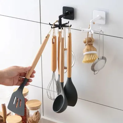  Multi-Purpose 360 Degrees Rotatable Kitchen Hook (1 Pc)