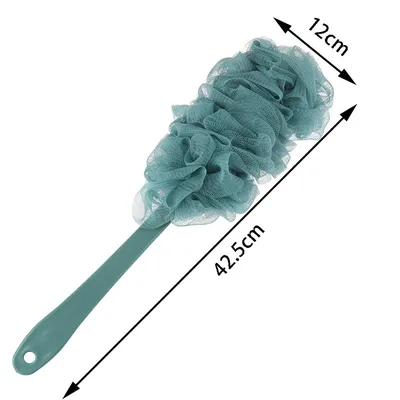 Soft Mesh Long Handle Bath Sponge Shower Brush (1 pc) 