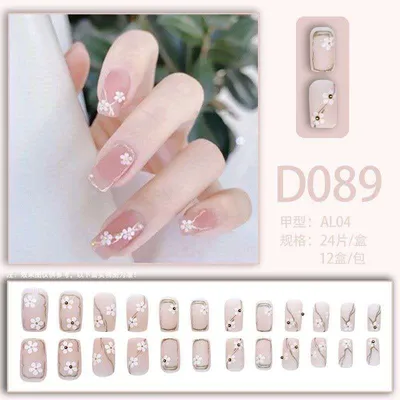 24 pcs Fashion Nail Art Fake Nails ( D Series)