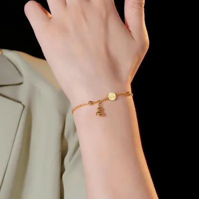 New Style Stainless Steel Coin Bell Payel  Bracelet 